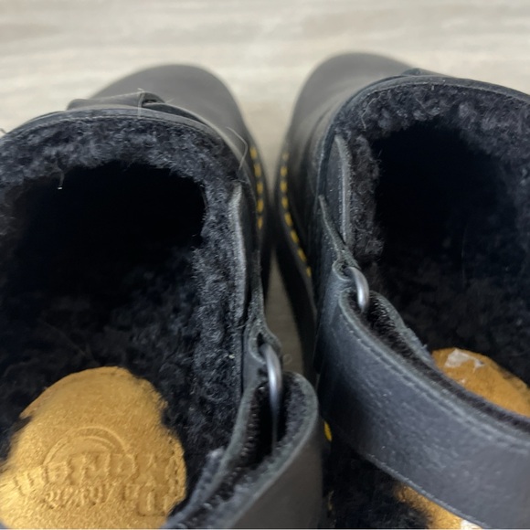 Dr. Martens Jorge II Faux Fur Mule, Black, UK6/EU39/US7M-8L (Unisex) - Picture 3 of 9